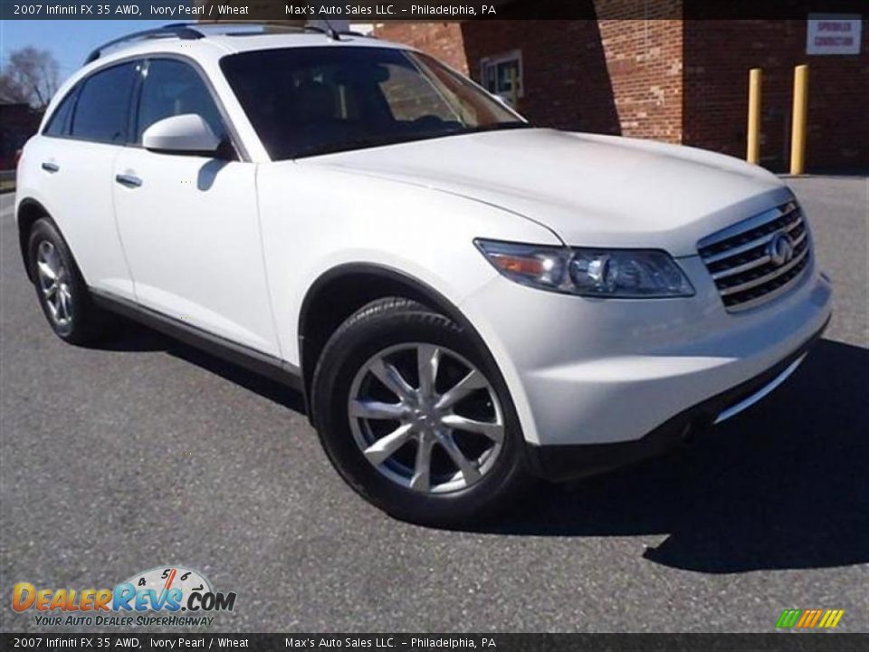 2007 Infiniti FX 35 AWD Ivory Pearl / Wheat Photo #2