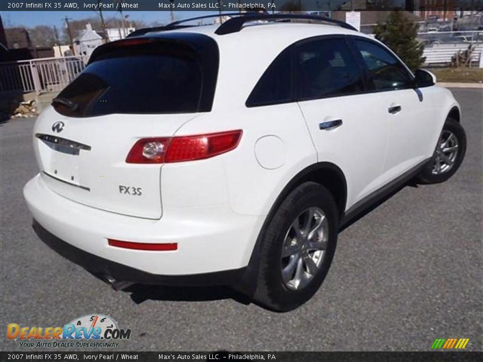 2007 Infiniti FX 35 AWD Ivory Pearl / Wheat Photo #4