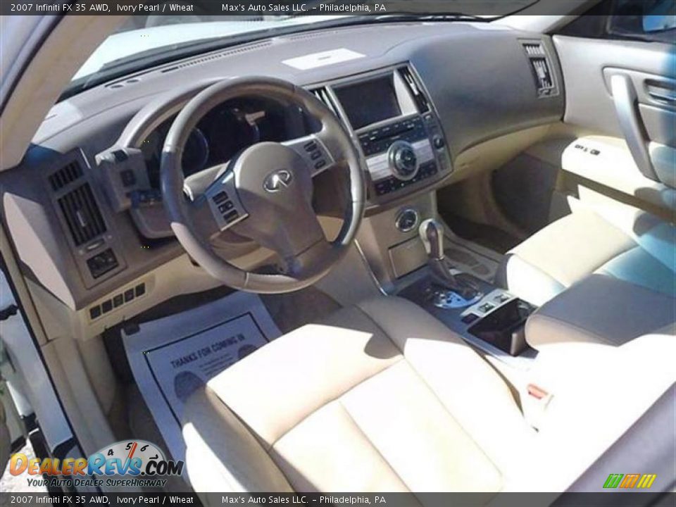 2007 Infiniti FX 35 AWD Ivory Pearl / Wheat Photo #5