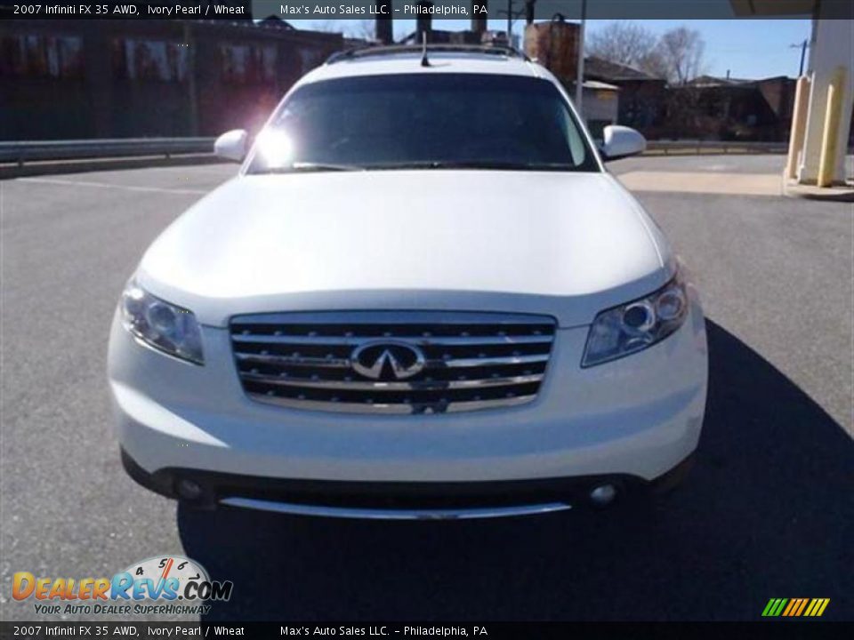 2007 Infiniti FX 35 AWD Ivory Pearl / Wheat Photo #10