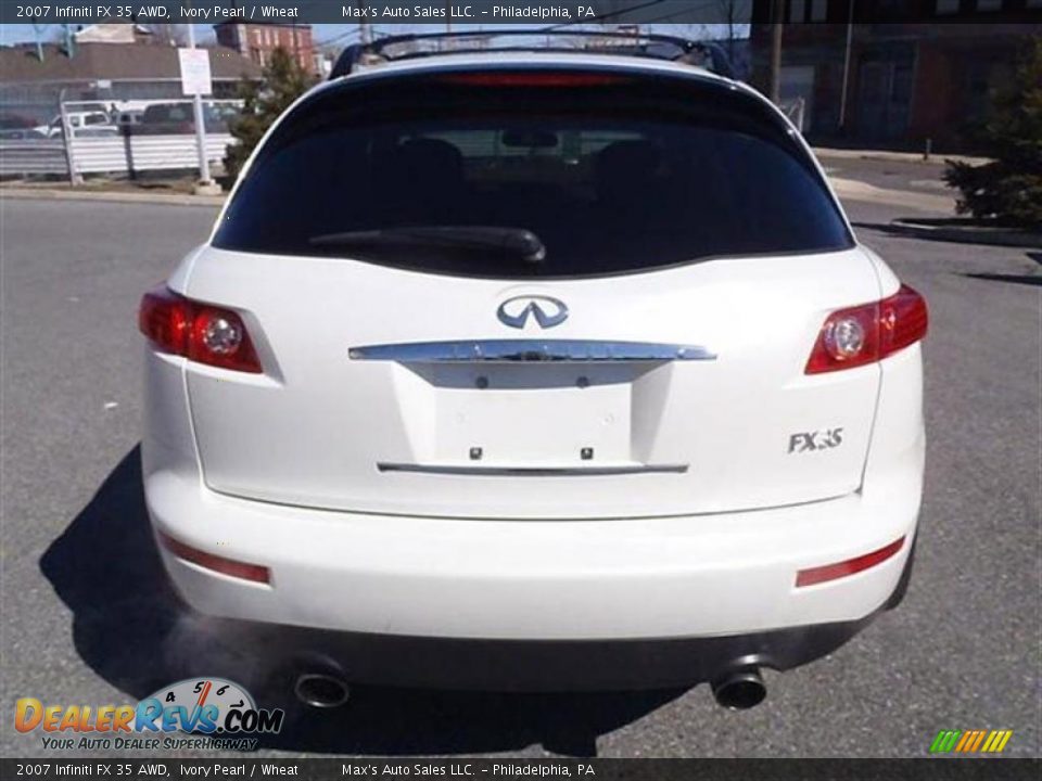 2007 Infiniti FX 35 AWD Ivory Pearl / Wheat Photo #12