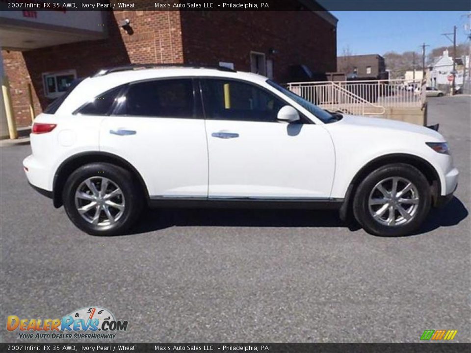 2007 Infiniti FX 35 AWD Ivory Pearl / Wheat Photo #13