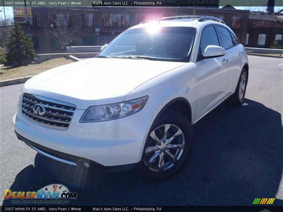 2007 Infiniti FX 35 AWD Ivory Pearl / Wheat Photo #27