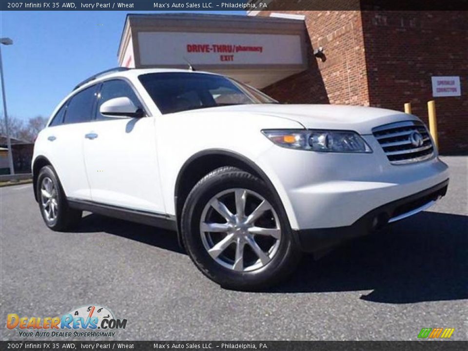 2007 Infiniti FX 35 AWD Ivory Pearl / Wheat Photo #29