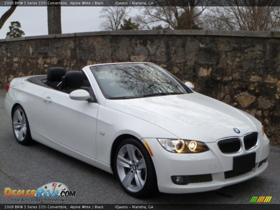 2008 BMW 3 Series 335i Convertible Alpine White / Black Photo #1 ...