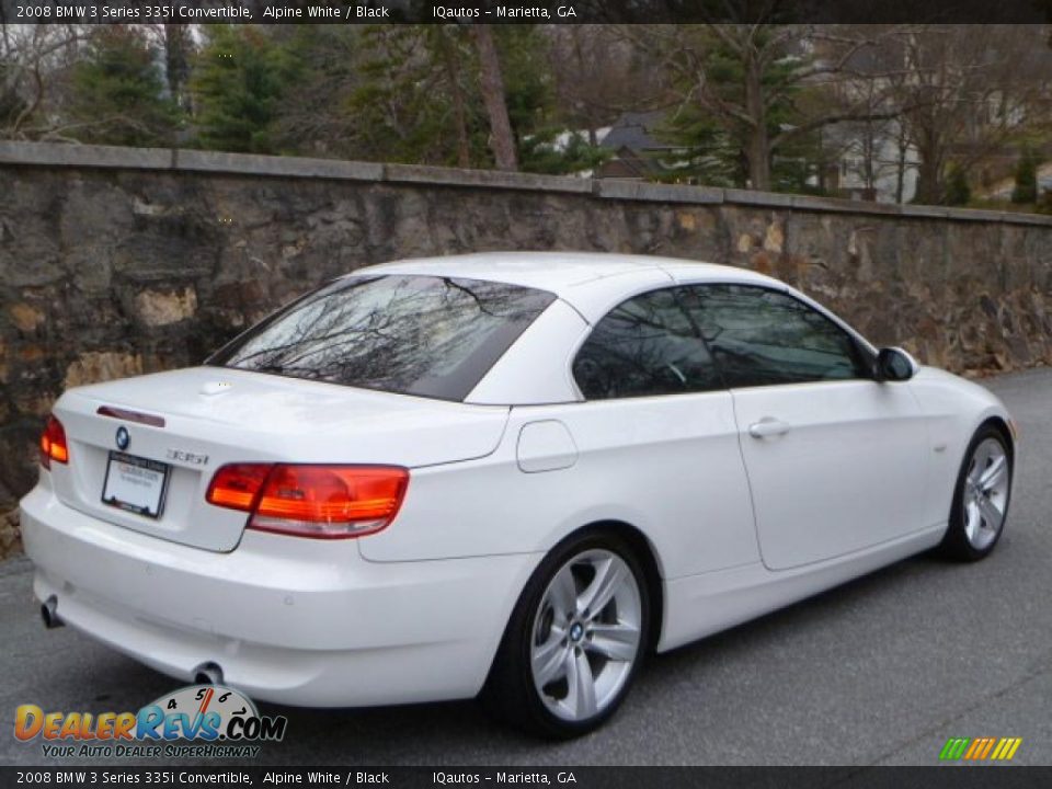 2008 BMW 3 Series 335i Convertible Alpine White / Black Photo #3