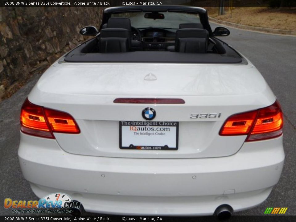 2008 BMW 3 Series 335i Convertible Alpine White / Black Photo #5