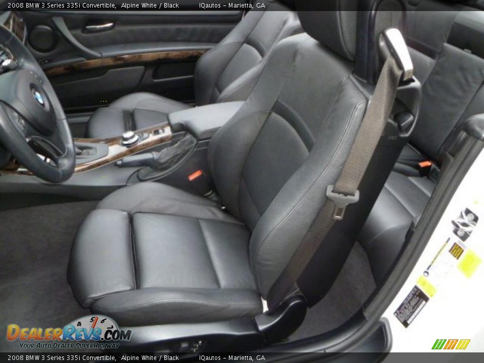 2008 BMW 3 Series 335i Convertible Alpine White / Black Photo #8