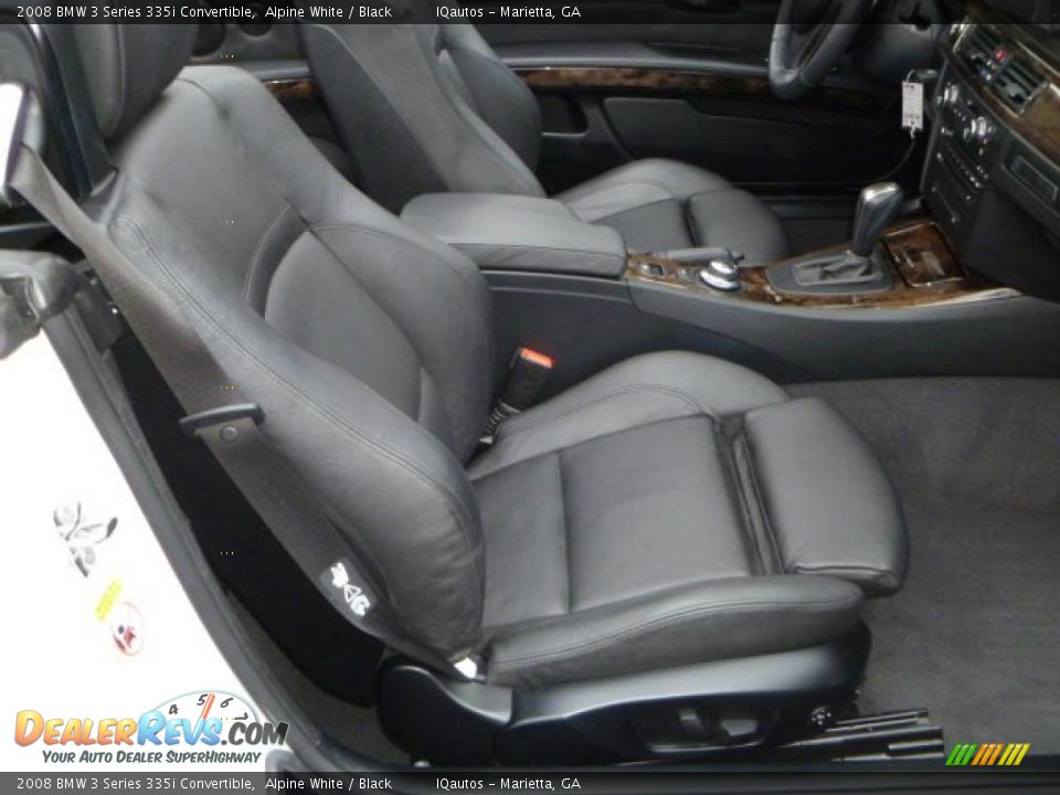 2008 BMW 3 Series 335i Convertible Alpine White / Black Photo #9