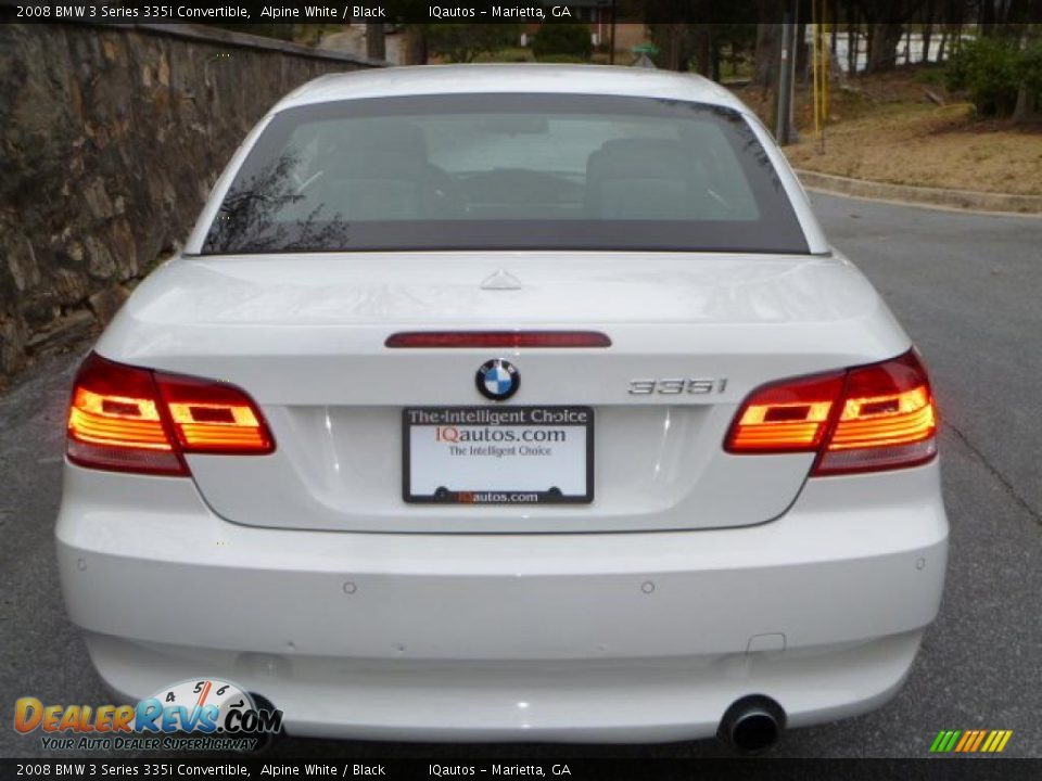 2008 BMW 3 Series 335i Convertible Alpine White / Black Photo #11