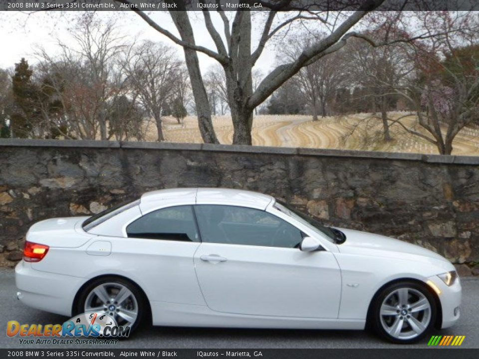 2008 BMW 3 Series 335i Convertible Alpine White / Black Photo #12