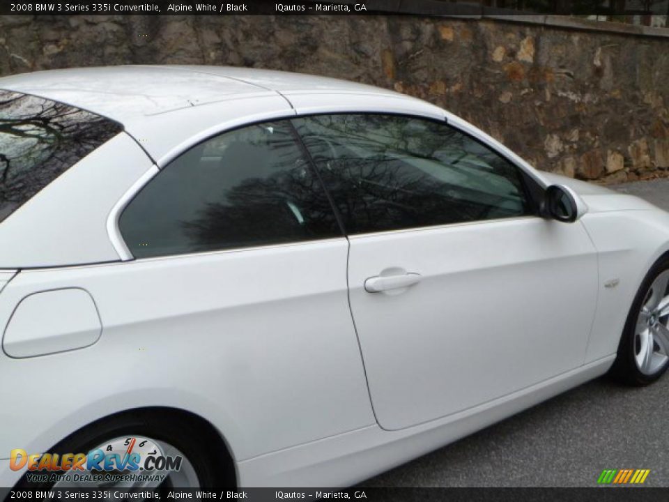 2008 BMW 3 Series 335i Convertible Alpine White / Black Photo #13
