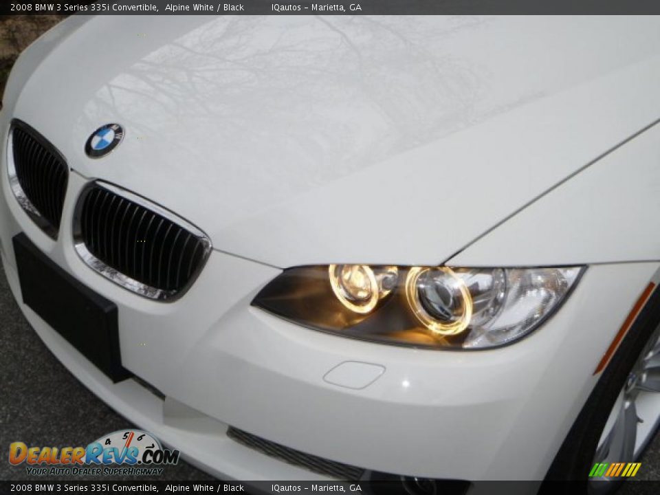 2008 BMW 3 Series 335i Convertible Alpine White / Black Photo #15