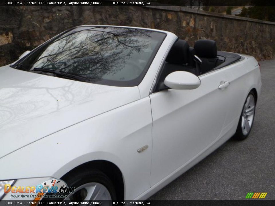 2008 BMW 3 Series 335i Convertible Alpine White / Black Photo #17