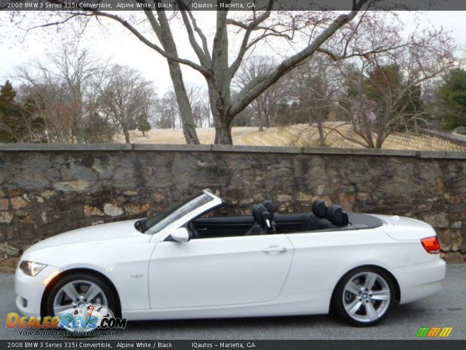 2008 BMW 3 Series 335i Convertible Alpine White / Black Photo #18