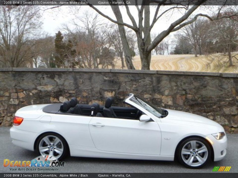 2008 BMW 3 Series 335i Convertible Alpine White / Black Photo #20