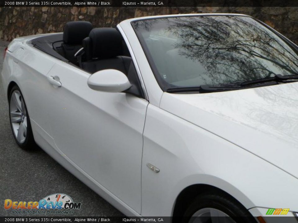 2008 BMW 3 Series 335i Convertible Alpine White / Black Photo #21