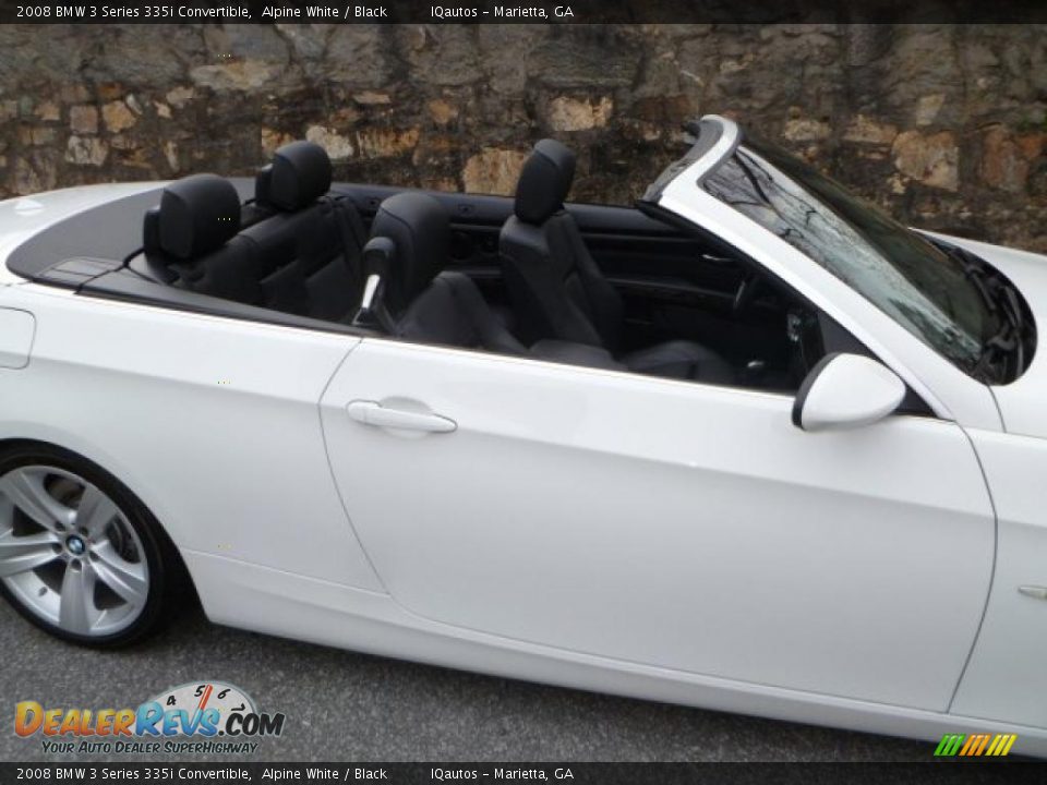 2008 BMW 3 Series 335i Convertible Alpine White / Black Photo #22