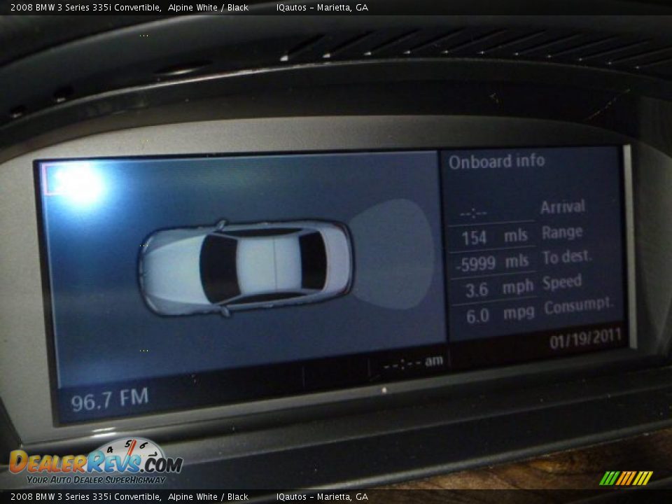 2008 BMW 3 Series 335i Convertible Alpine White / Black Photo #34