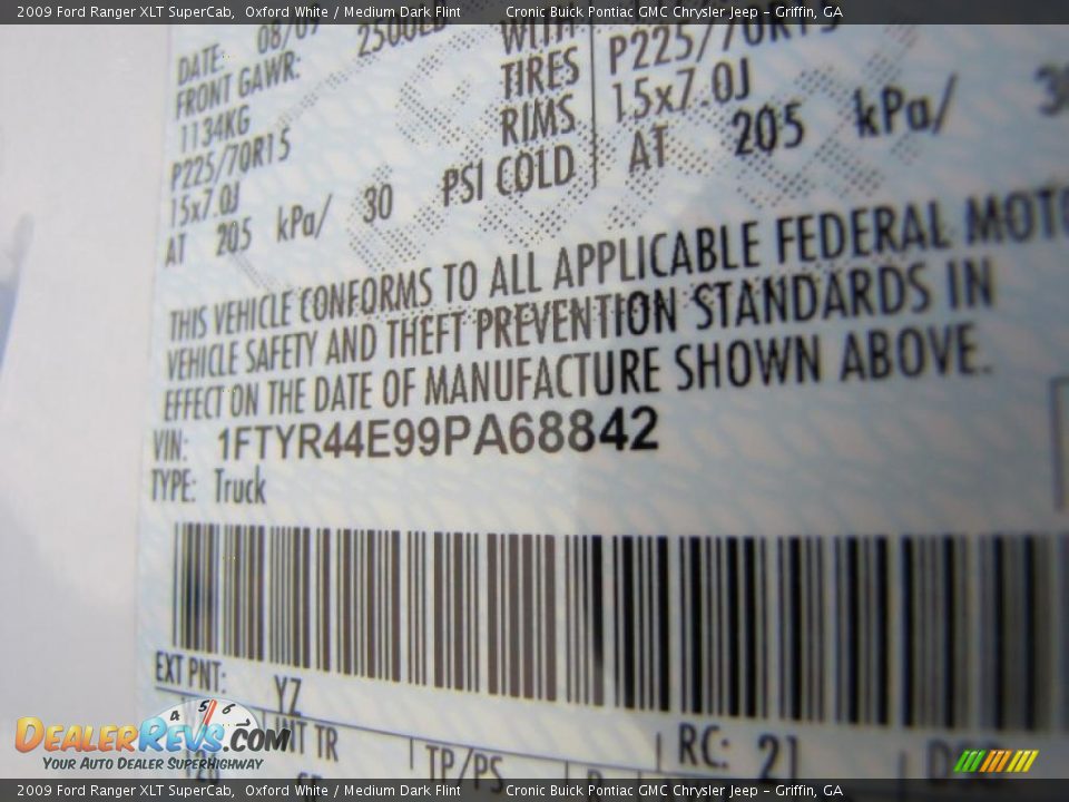 2009 Ford Ranger XLT SuperCab Oxford White / Medium Dark Flint Photo #21