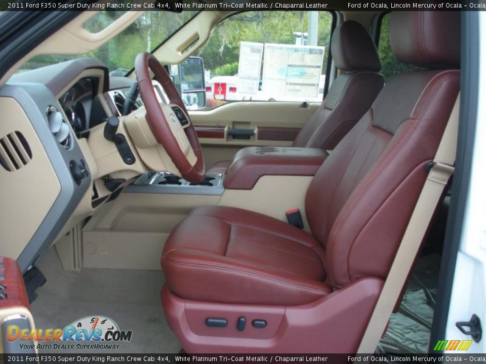Chaparral Leather Interior - 2011 Ford F350 Super Duty King Ranch Crew Cab 4x4 Photo #6