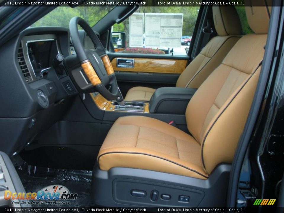 Canyon/Black Interior - 2011 Lincoln Navigator Limited Edition 4x4 Photo #5