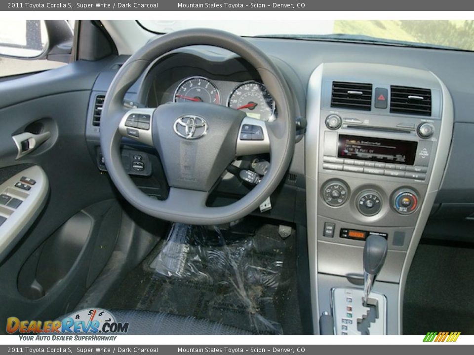 2011 Toyota Corolla S Super White / Dark Charcoal Photo #7