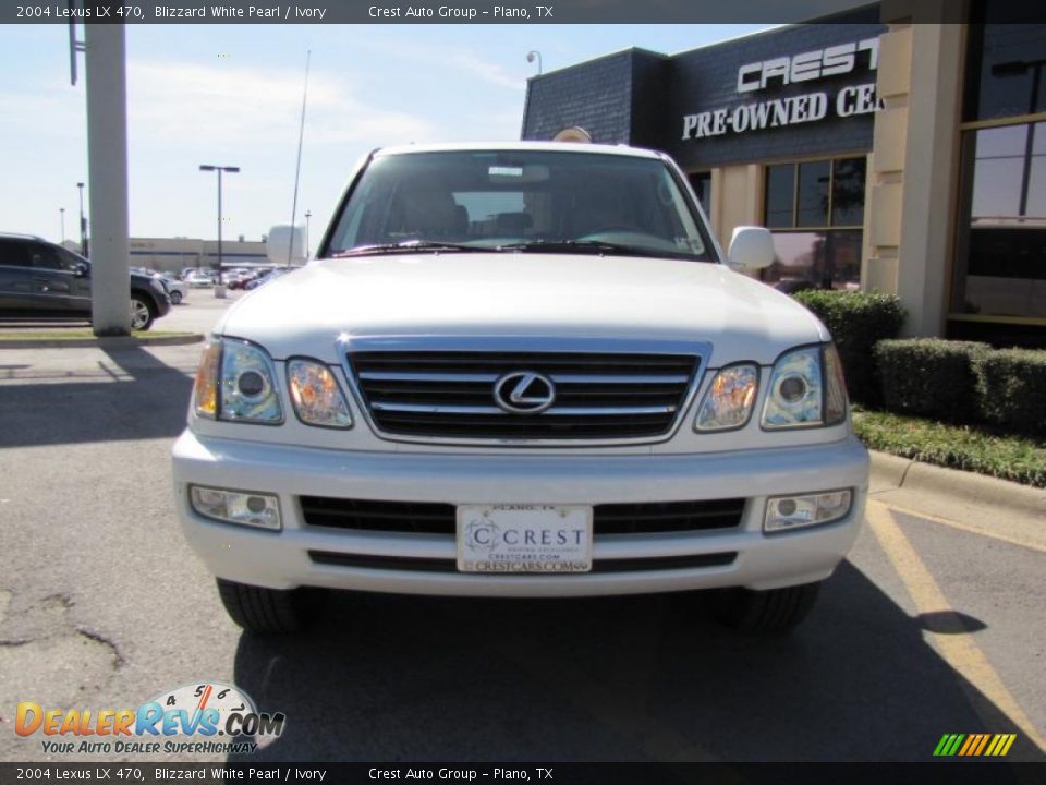 2004 Lexus LX 470 Blizzard White Pearl / Ivory Photo #2