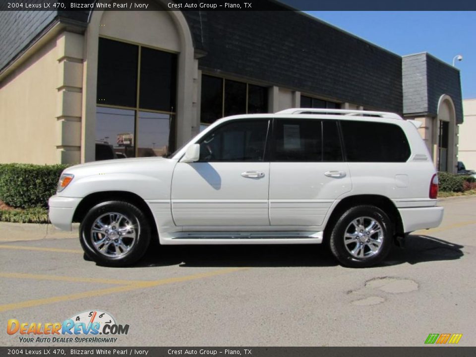 2004 Lexus LX 470 Blizzard White Pearl / Ivory Photo #4