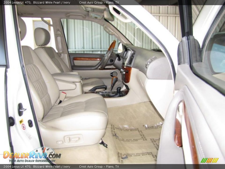 2004 Lexus LX 470 Blizzard White Pearl / Ivory Photo #9