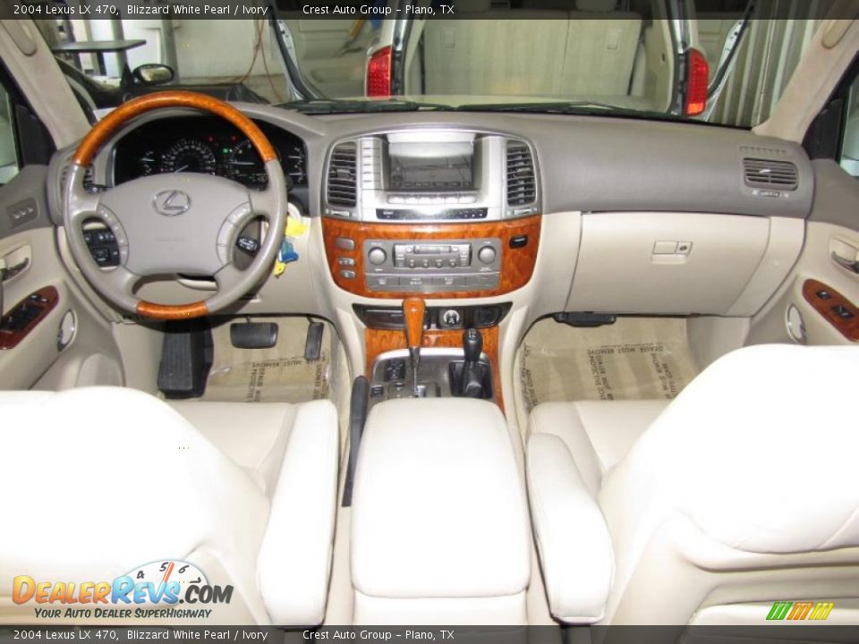 2004 Lexus LX 470 Blizzard White Pearl / Ivory Photo #13