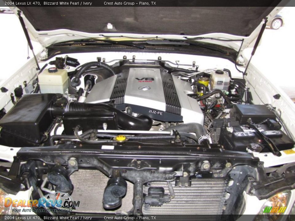 2004 Lexus LX 470 Blizzard White Pearl / Ivory Photo #18