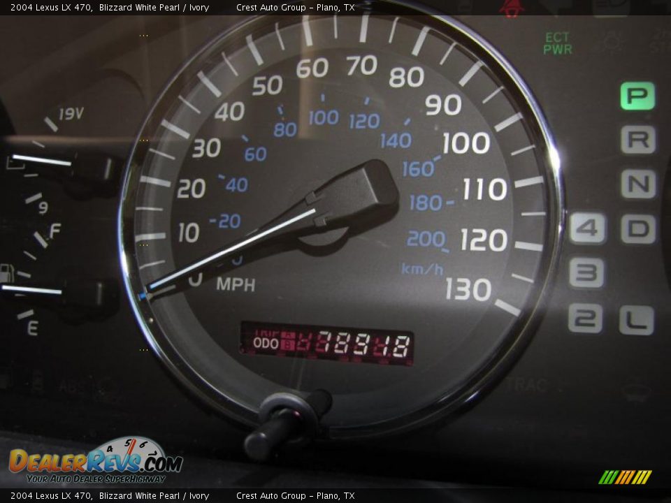 2004 Lexus LX 470 Blizzard White Pearl / Ivory Photo #21