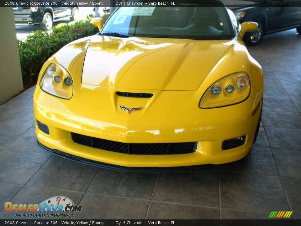 2008 Chevrolet Corvette Z06 Velocity Yellow / Ebony Photo #2