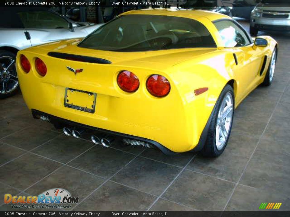 2008 Chevrolet Corvette Z06 Velocity Yellow / Ebony Photo #5