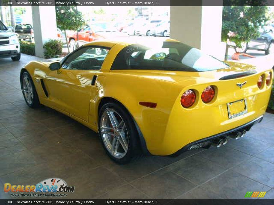 2008 Chevrolet Corvette Z06 Velocity Yellow / Ebony Photo #6