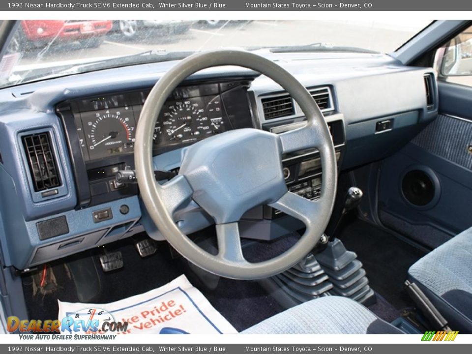 Blue Interior 1992 Nissan Hardbody Truck Se V6 Extended