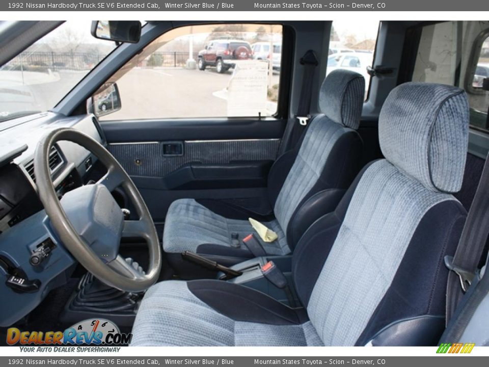 Blue Interior 1992 Nissan Hardbody Truck Se V6 Extended