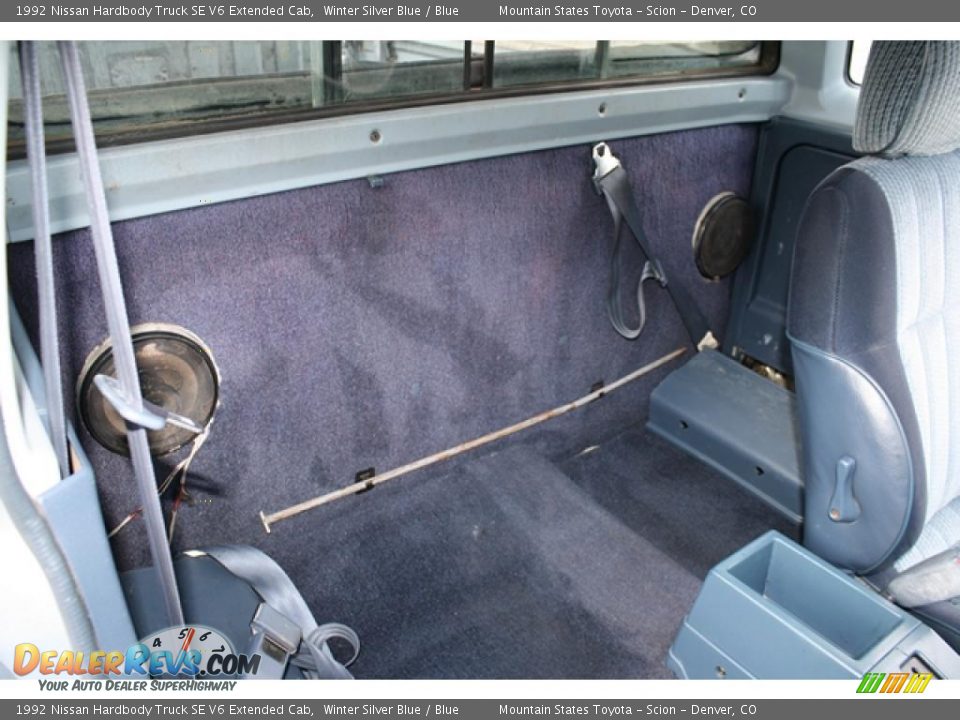 Blue Interior - 1992 Nissan Hardbody Truck SE V6 Extended Cab Photo #12