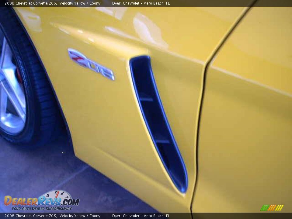 2008 Chevrolet Corvette Z06 Velocity Yellow / Ebony Photo #7
