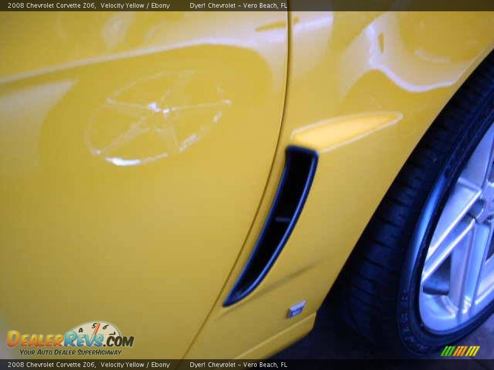 2008 Chevrolet Corvette Z06 Velocity Yellow / Ebony Photo #8
