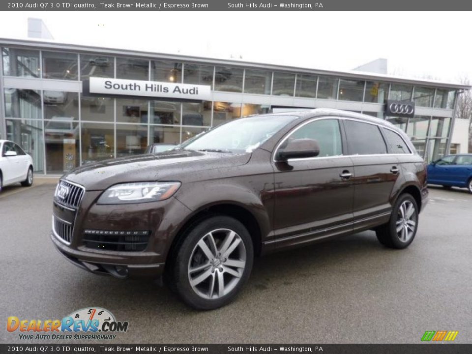 2010 Audi Q7 3.0 TDI quattro Teak Brown Metallic / Espresso Brown Photo #1