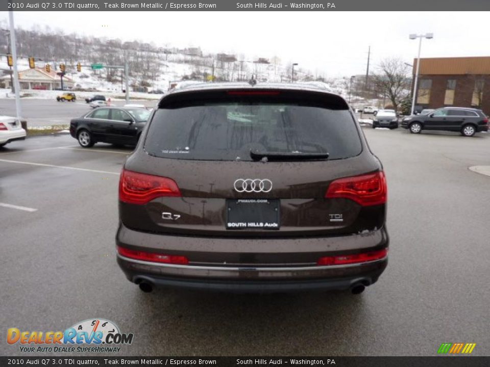 2010 Audi Q7 3.0 TDI quattro Teak Brown Metallic / Espresso Brown Photo #4