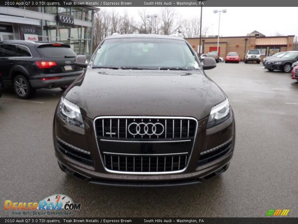 2010 Audi Q7 3.0 TDI quattro Teak Brown Metallic / Espresso Brown Photo #8