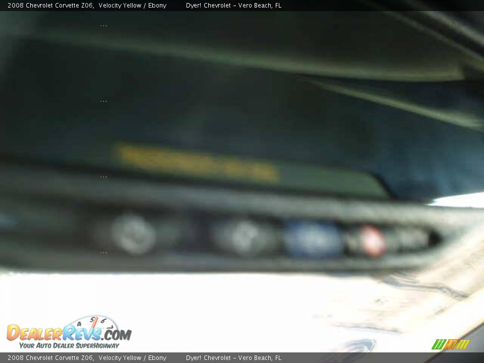 2008 Chevrolet Corvette Z06 Velocity Yellow / Ebony Photo #22