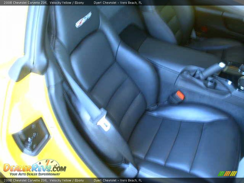 2008 Chevrolet Corvette Z06 Velocity Yellow / Ebony Photo #25