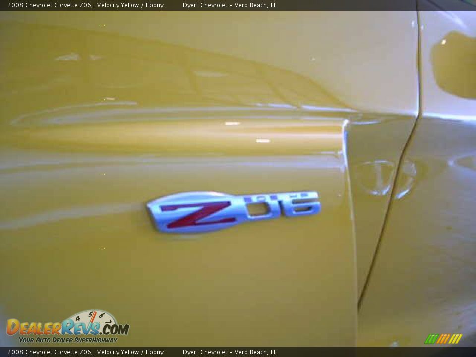 2008 Chevrolet Corvette Z06 Velocity Yellow / Ebony Photo #28