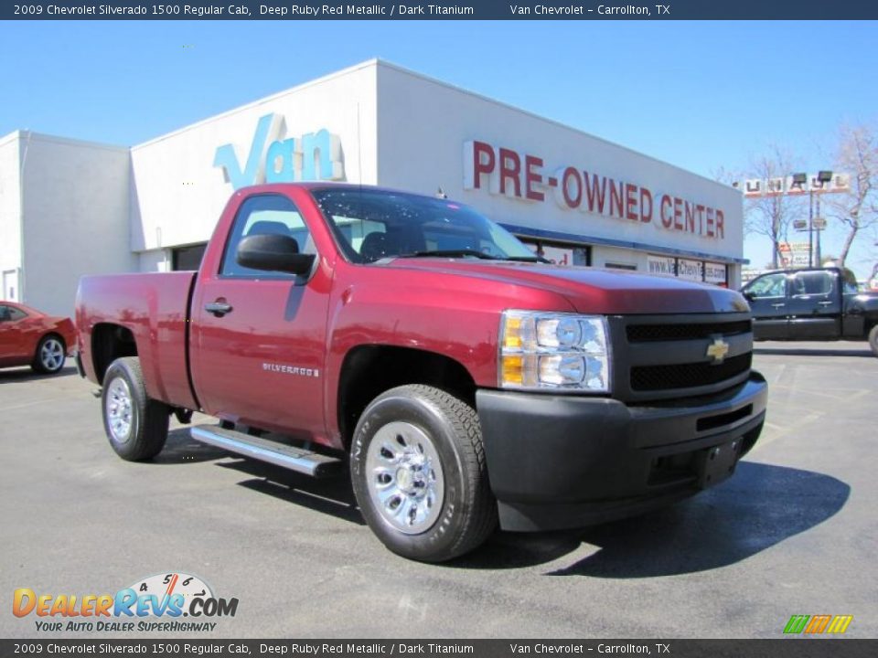 2009 Chevrolet Silverado 1500 Regular Cab Deep Ruby Red Metallic / Dark Titanium Photo #1