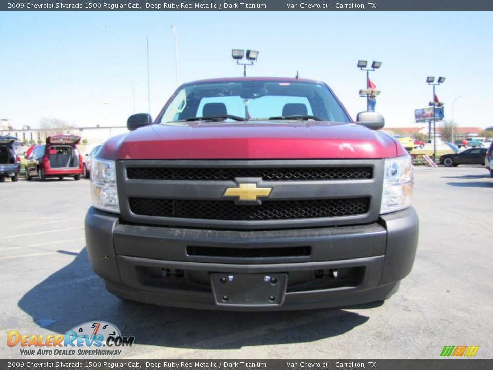 2009 Chevrolet Silverado 1500 Regular Cab Deep Ruby Red Metallic / Dark Titanium Photo #2