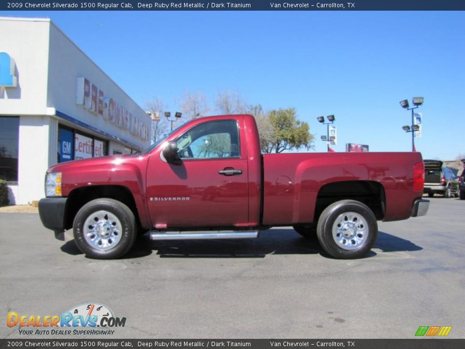 2009 Chevrolet Silverado 1500 Regular Cab Deep Ruby Red Metallic / Dark Titanium Photo #4